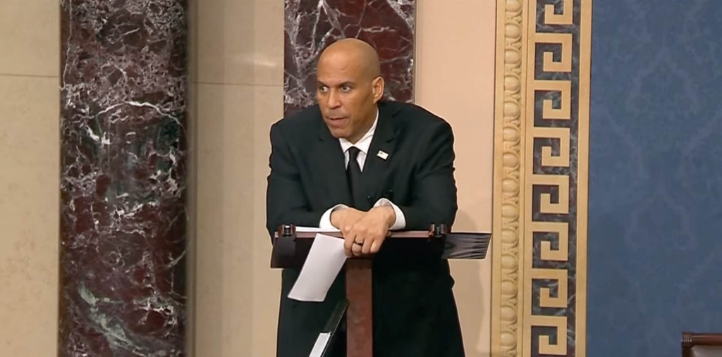 Support for Cory Booker soars as he nears notorious segregationist's record for Senate speech