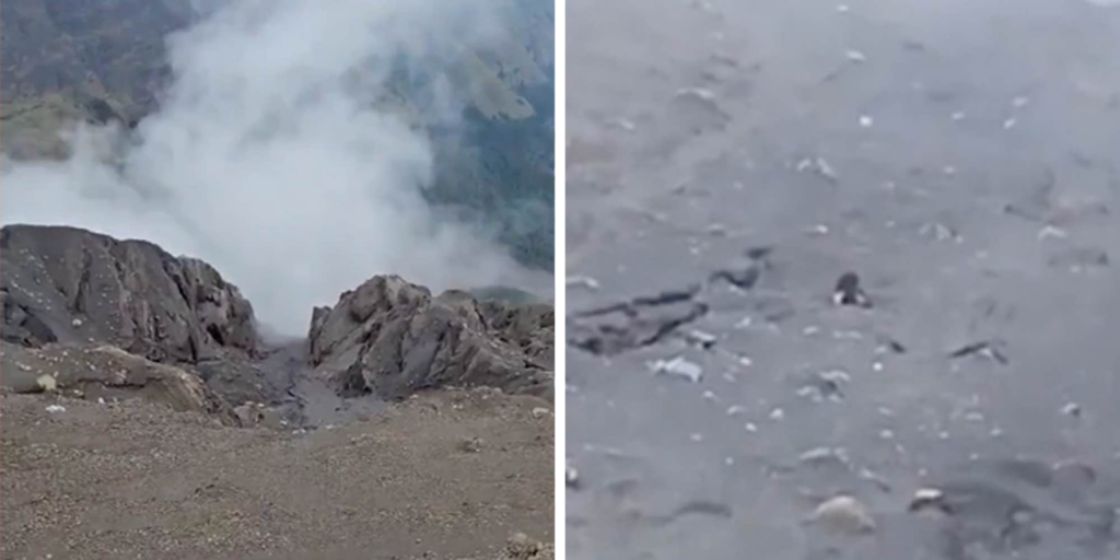 Travel influencer falls inside Mount Rinjani, an active volcano