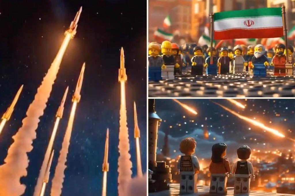 Iranian state media plays bizarre Lego-style propaganda video claiming victory in its war with Israel