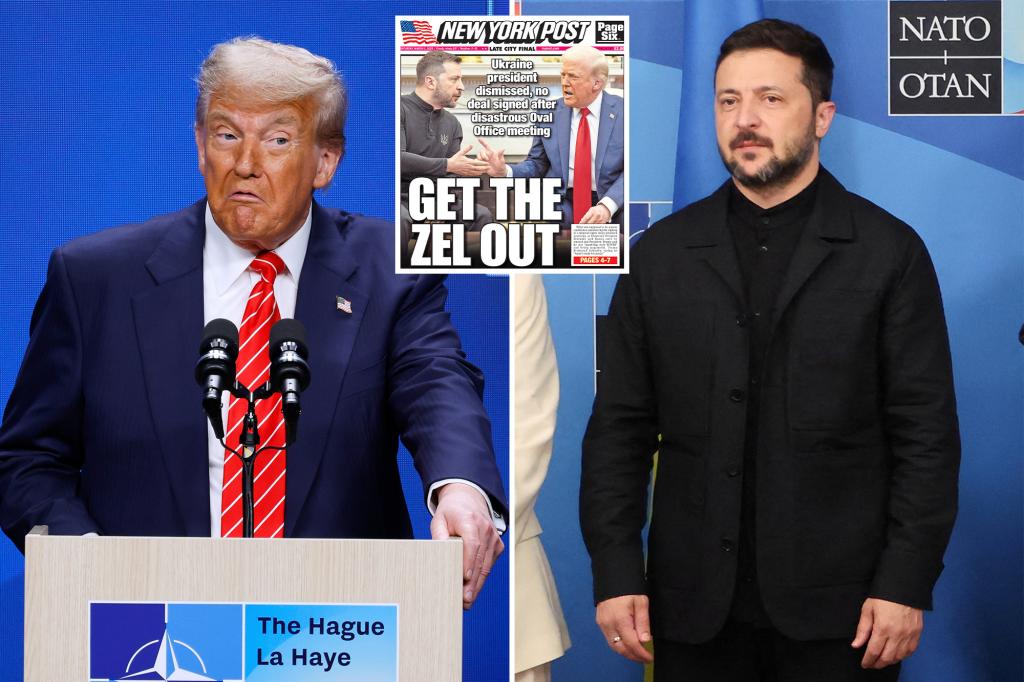 Zelensky ditches T-shirt for a suit for sit-down meeting with President Trump