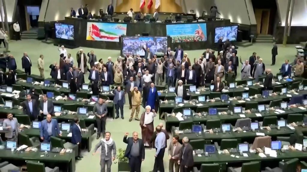 Iranian lawmakers shout ‘death to America, death to Israel’ after voting to halt IAEA nuclear inspections