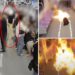 Terrifying moment firebug starts raging inferno in subway car — in a rage over his divorce
