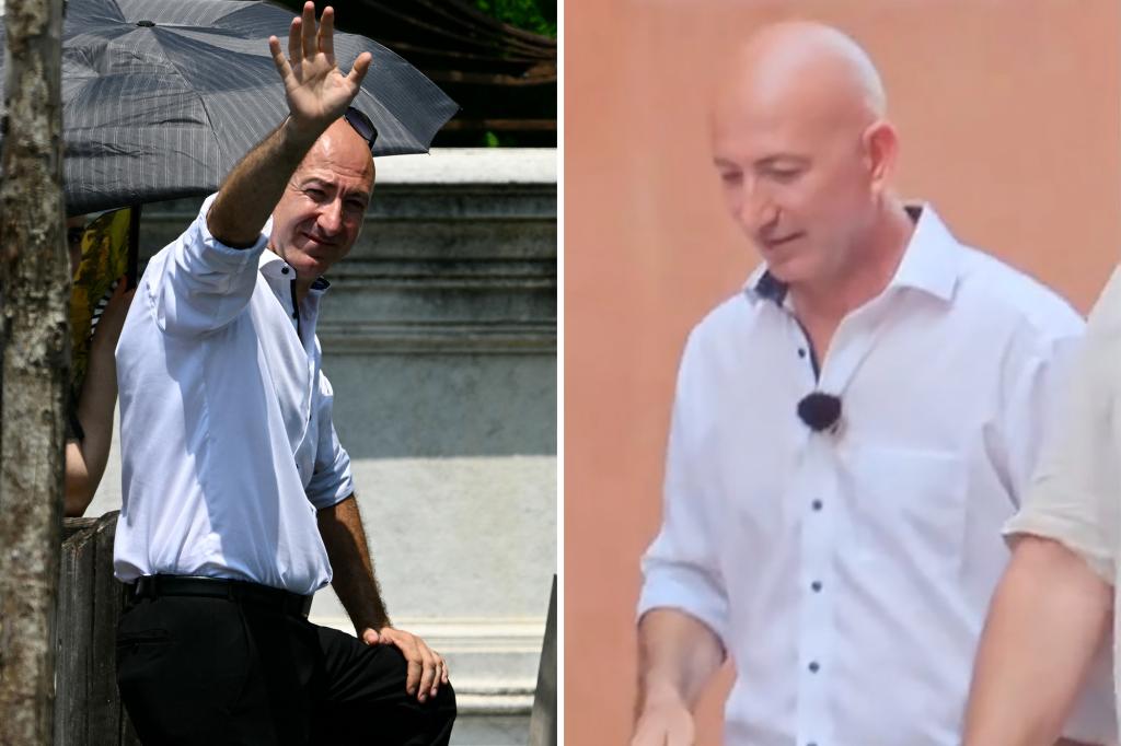 ‘Jeff Bezos from Temu’ tricks fans in Venice ahead of celeb-studded wedding