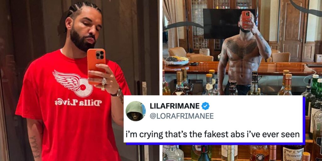"Abs by Temu": Drake accused of using Photoshop, AI, or a surgeon for his latest thirst trap