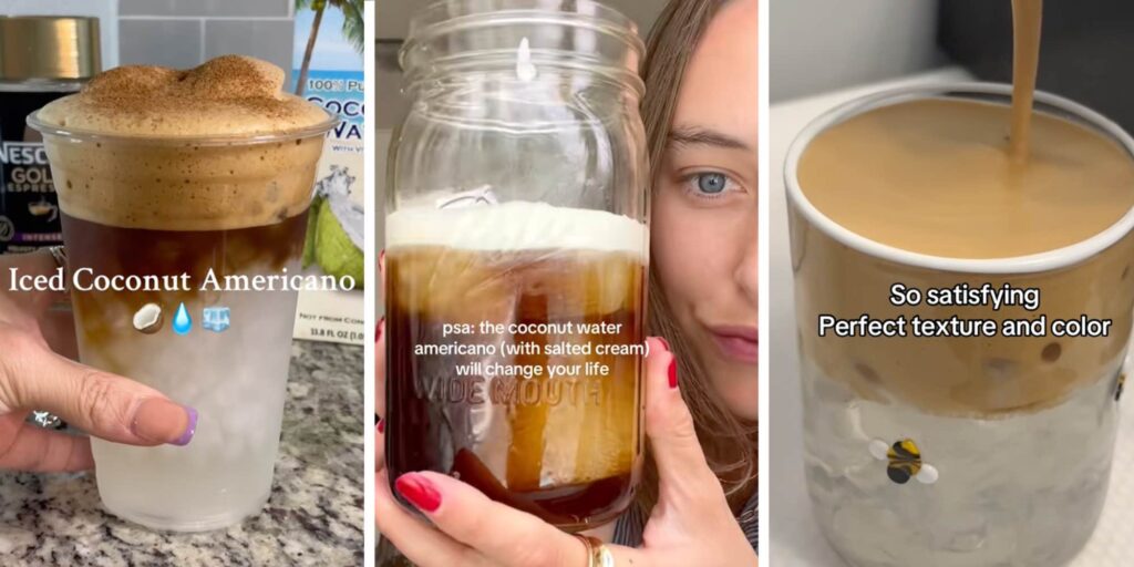 Coconut water and espresso? The "Coconut Americano" is the internet's new summer coffee order
