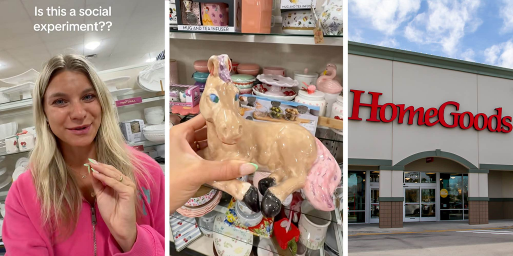 "I swear to god I painted the same one?": Is this HomeGood's horse a social experiment?