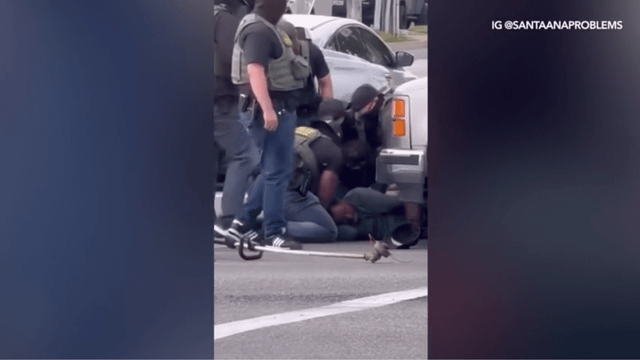 Masked men in Border Patrol vests take California father after repeatedly hitting him