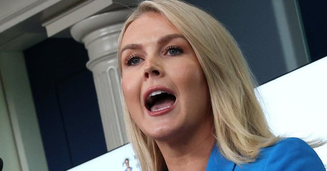 'Pure Shamelessness': Critics Rip Karoline Leavitt's 'Dangerous' New Lie For Trump. Some compared the White House press secretary to North Korean state media.