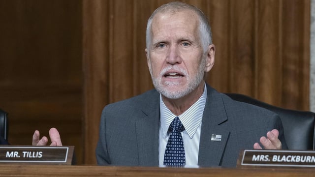 Republican Sen. Thom Tillis of North Carolina won't seek reelection after opposing Trump's bill