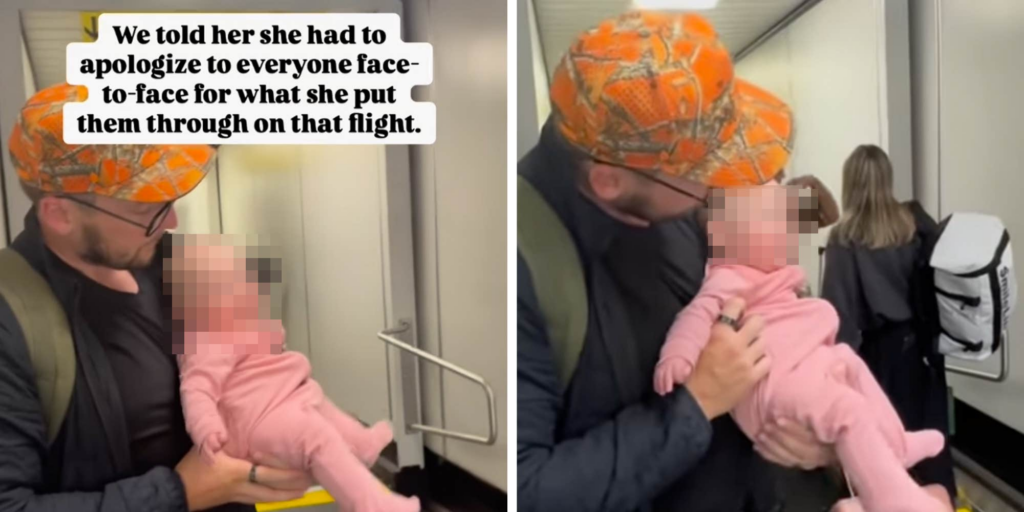 "Stop filming": Video of baby "apologizing" to flight passengers catches backlash