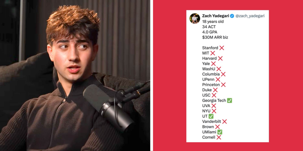 Teen app founder goes viral after being rejected by every single Ivy League school