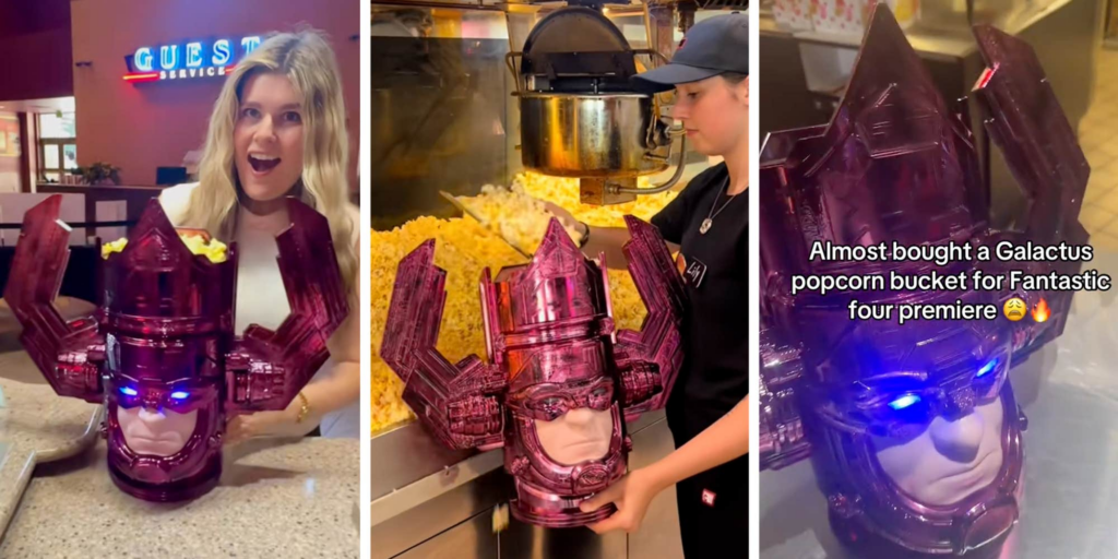 "$10 worth of material": Marvel fans react to the $89 "Fantastic Four" Galactus popcorn bucket