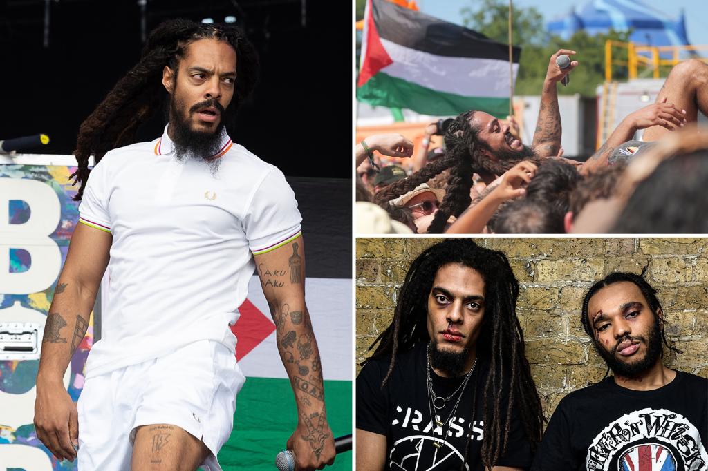 UK punk duo Bob Vylan claims it’s being targeted for ‘speaking up’ at Glastonbury – where group led ‘Death to the IDF’ chants