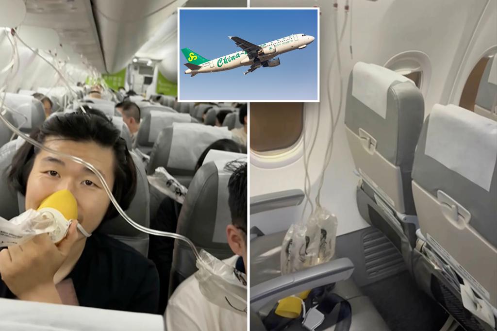 Terrified plane passengers write notes to loved ones as Boeing plummets 25,000 feet in minutes