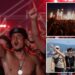 Croatian right-wing singer Marko Perkovic and fans perform pro-Nazi salute at concert