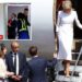 Macron’s wife rejects his help as they get off plane — weeks after she was filmed shoving him in the face