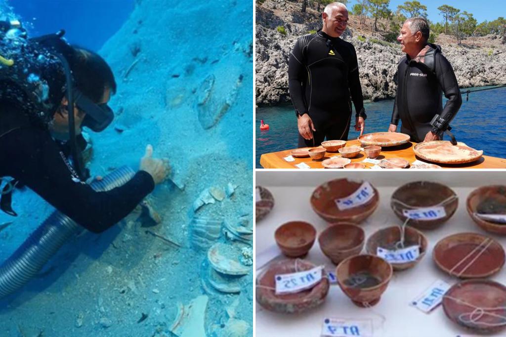 Archeologists discover ancient treasures in 2,000-year-old shipwreck
