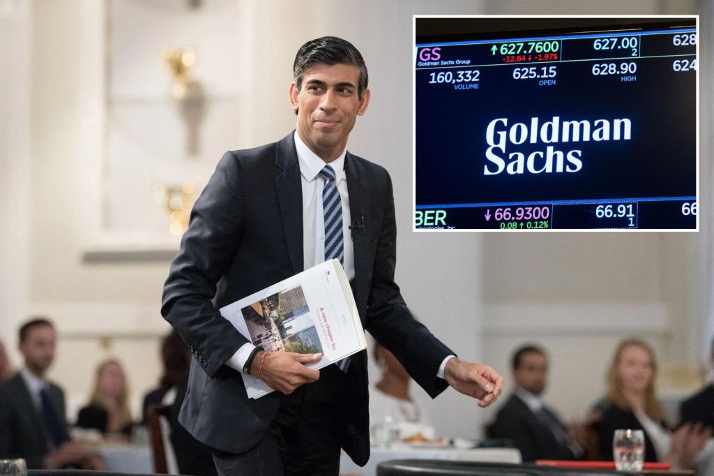 Ex-British Prime Minister Rishi Sunak rejoins Goldman Sachs as an adviser