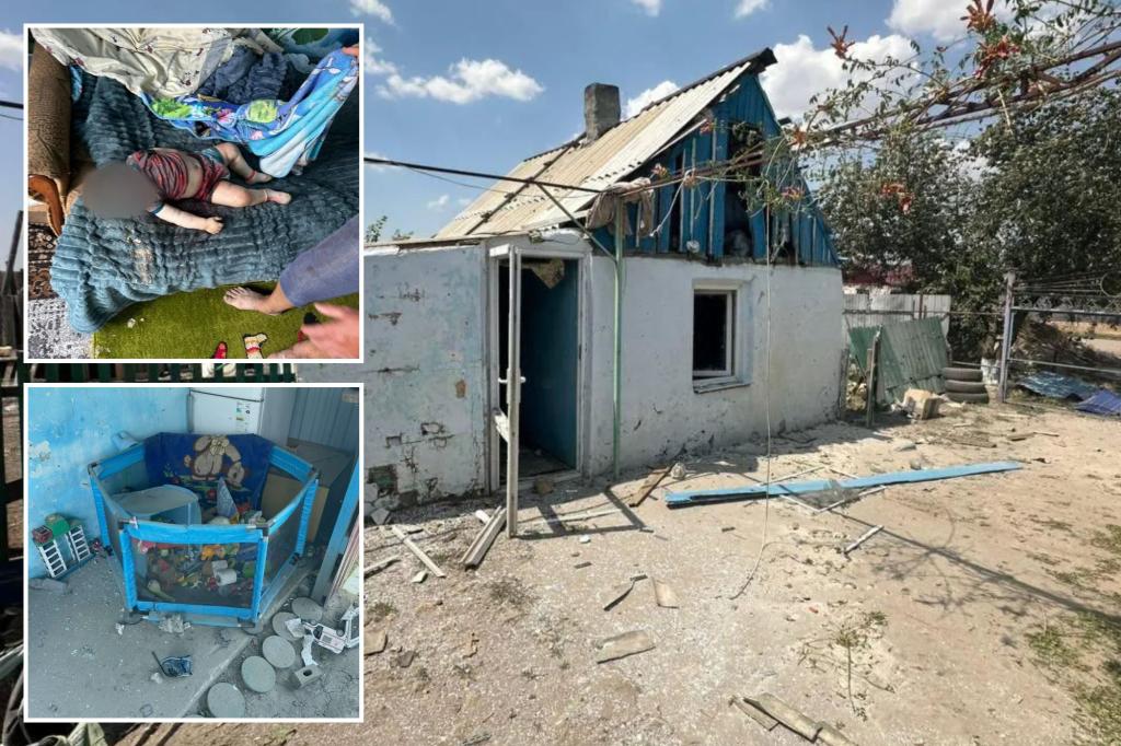 Ukrainian toddler murdered in evil targeted attack by Russian suicide drone in Kherson