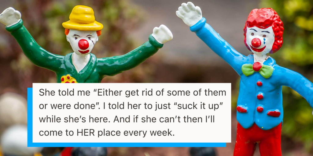 "She Not The One": Couple Breaks Up Over Clown Collection, But Who's At Fault?