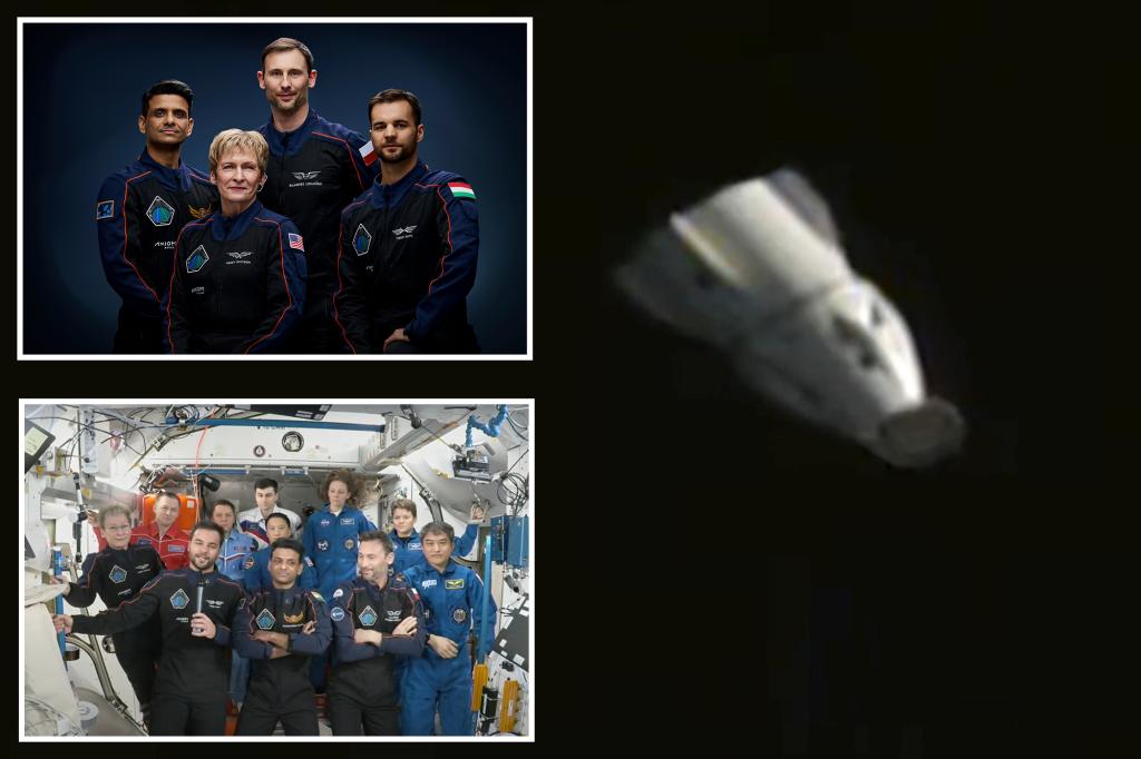 Astronauts from India, Poland, and Hungary head back to Earth after private space mission