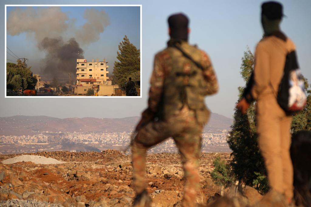 Israel strikes military tanks in southern Syria as fighting intensifies