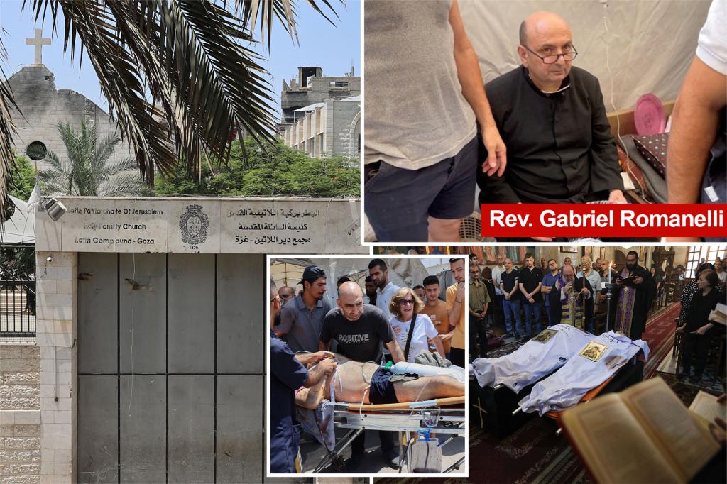 Two dead after Israeli airstrike hits Gaza’s only Catholic church, injures priest who befriended Pope Francis