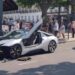 Wild video shows passenger of $142K BMW brawling with witnesses after London crash