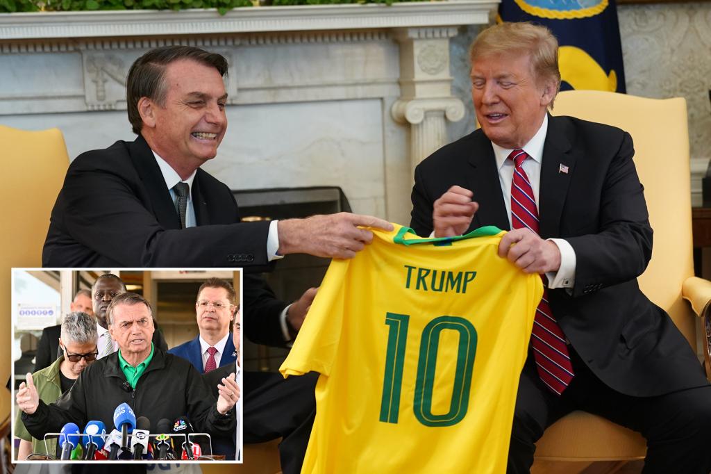 Trump calls for immediate end to ‘unjust’ trial of former Brazilian President Jair Bolsonaro