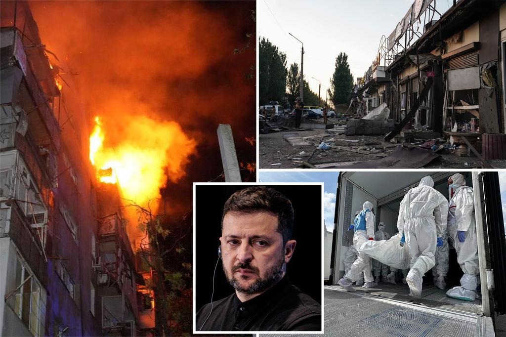Ukraine pounded by hundreds of Russian bombs overnight, killing at least 8 civilians