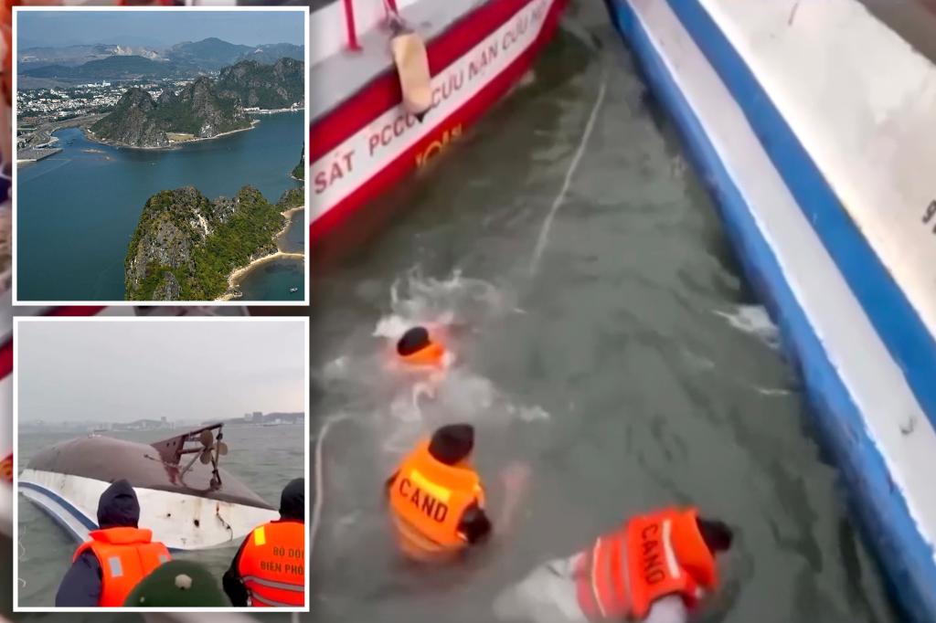 Tourist boat capsizes in Vietnam’s Ha Long Bay, leaving at least 34 dead