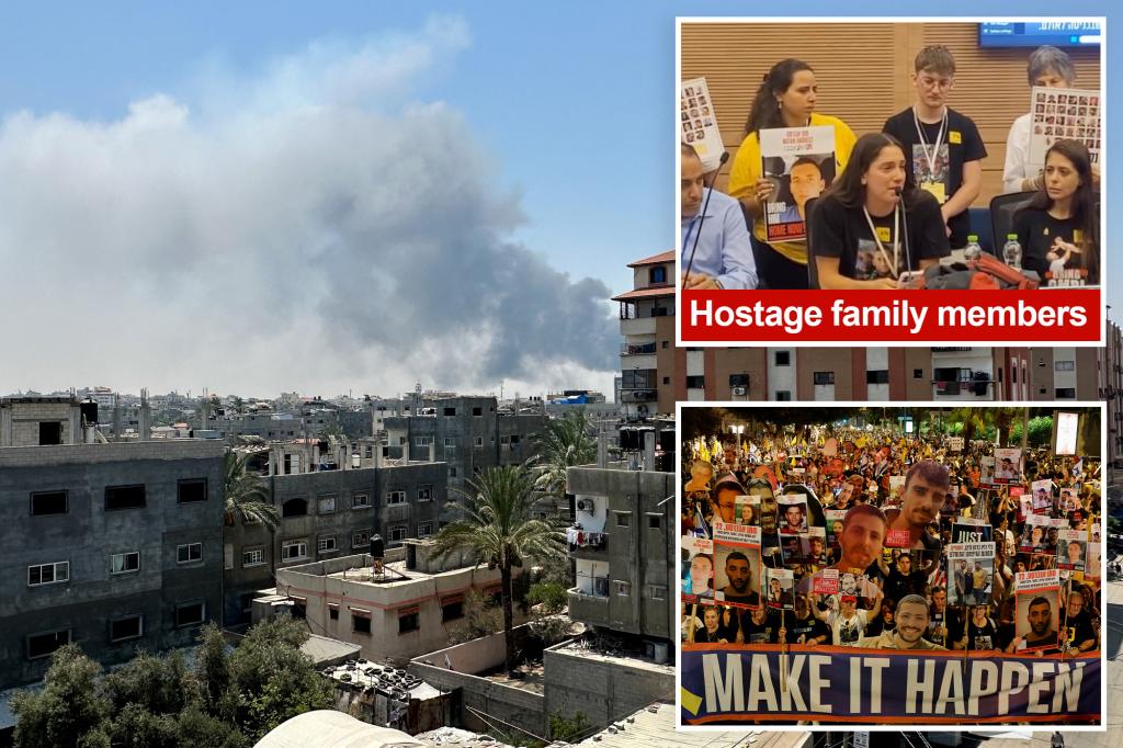 Hostage families ‘alarmed’ as Israeli troops push into area where loved ones are believed to be held