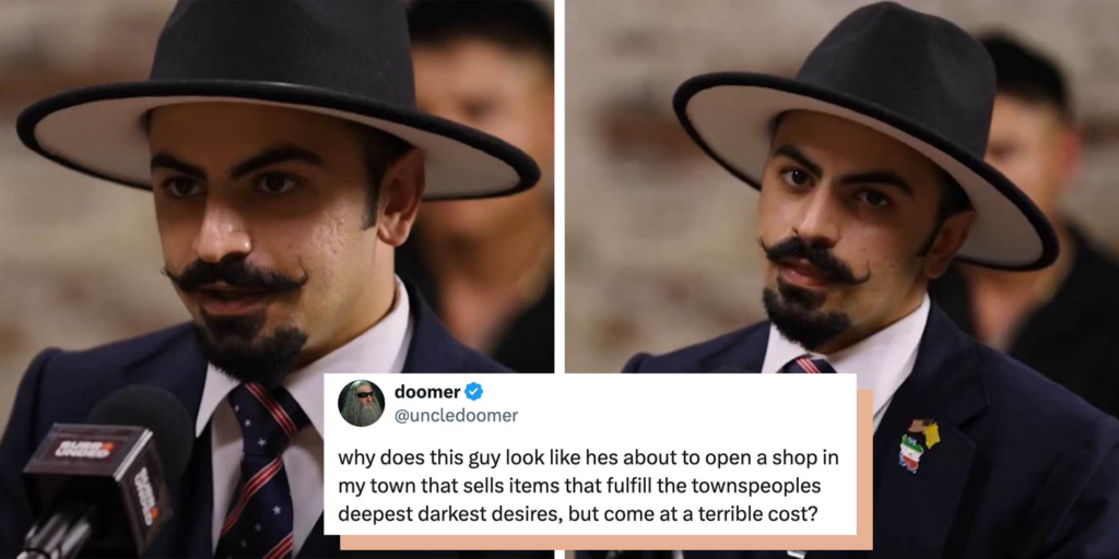 "Where does Jubilee find these people?": The internet has memed the mustache hat guy in Jubilee's latest video featuring far-right conservatives