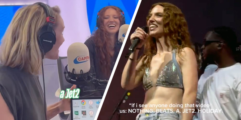 "Name A More Iconic Duo": Jess Glynne Meets The "Jet2 Holiday" Actress