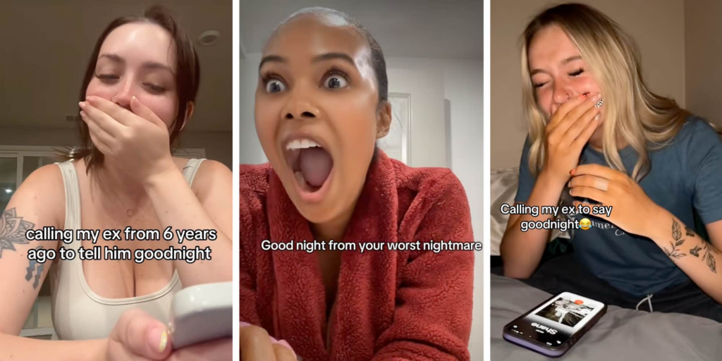 "Just calling to disturb your peace": People are calling their exes to say goodnight in TikTok's latest trend