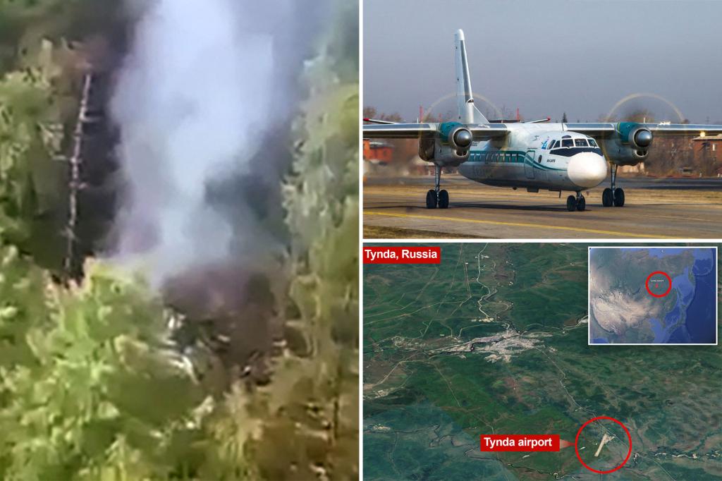 Russian plane crashes in Russia’s far east, nearly 50 people — including 5 children — on board feared dead