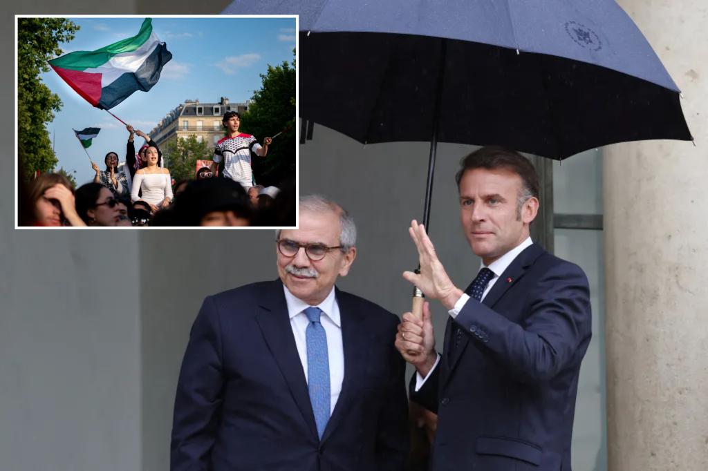 French President Emmanuel Macron says country will recognize Palestine as a state