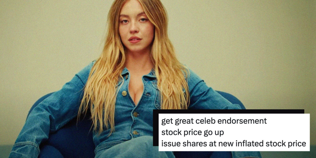 "The efficient market at work": American Eagle stock jumps after Sydney Sweeney's denim ad