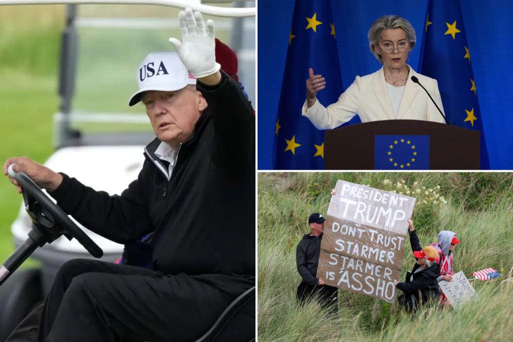 Trump and Ursula von der Leyen to meet for high stakes trade talks as clock ticks on tariff deadline