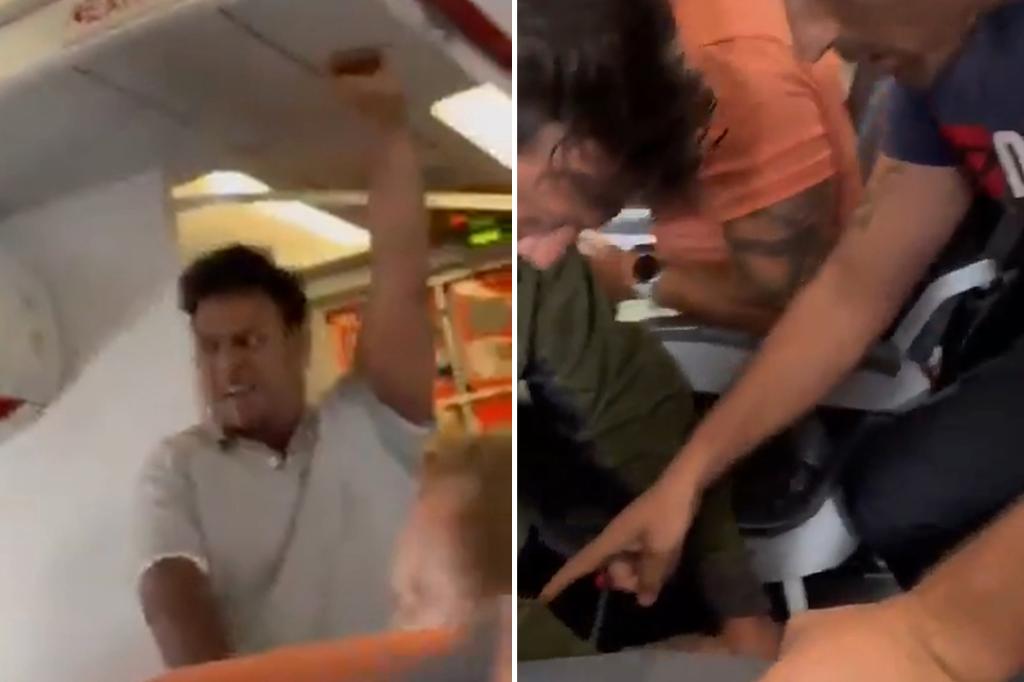 Deranged easyJet flier yells, ‘I’ve got a bomb!’ and threatens Trump before hero passengers tackle him