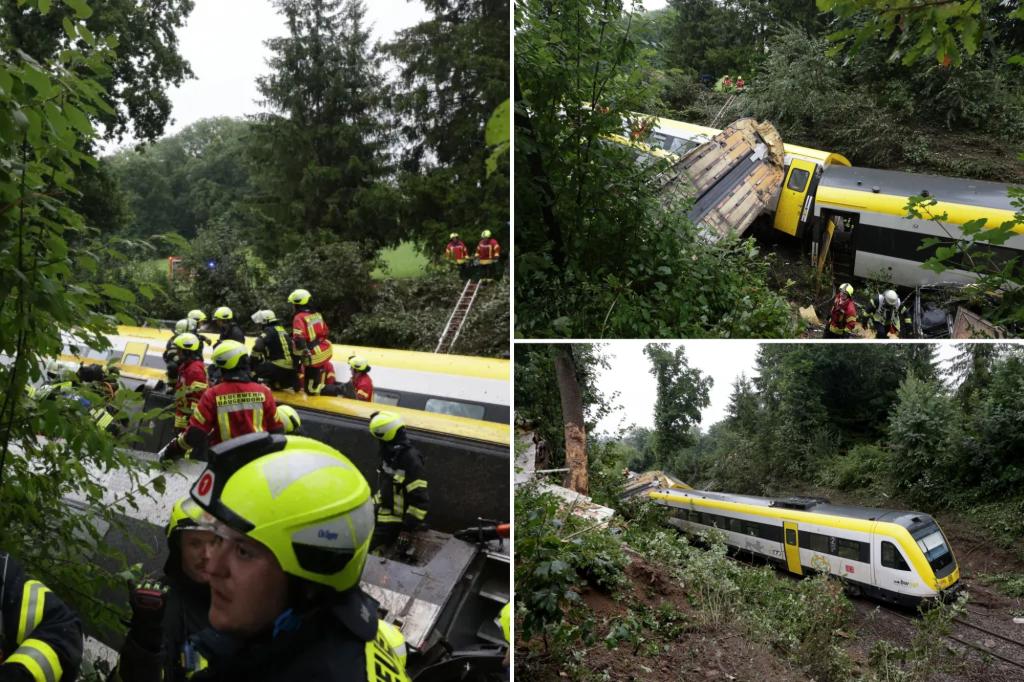At least 3 killed and others injured in train derailment in southern Germany