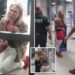 Ryanair passenger drops to her knees in tears after being denied boarding over large luggage