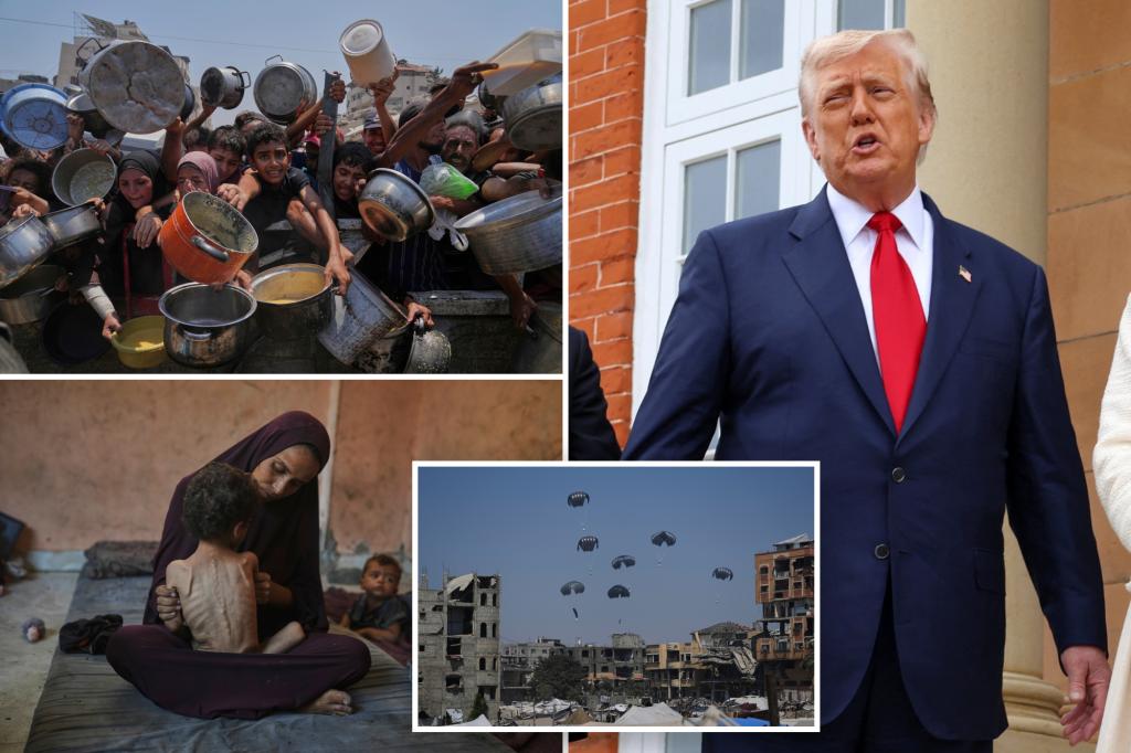 Trump says his priority to ensure Gazans are ‘getting fed,’ shrugs off push to recognize Palestinian state