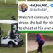 Viral video has the internet accusing President Donald Trump of cheating at golf...again