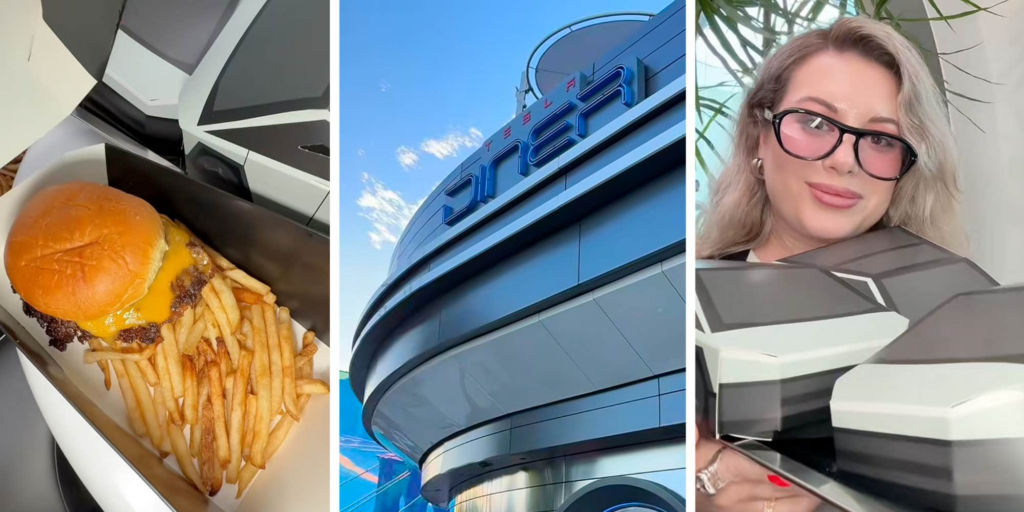 "Don’t see the appeal or the value": The Tesla Diner serves burgers inside of Cybertruck-shaped boxes. Here's what people actually think of the food