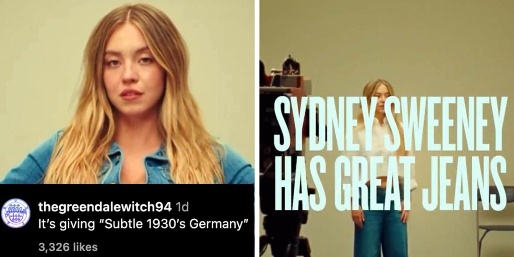 "Wokery is gasping for breath": Everyone is arguing about whether Sydney Sweeney's American Eagle ad is a dogwhistle for eugenics