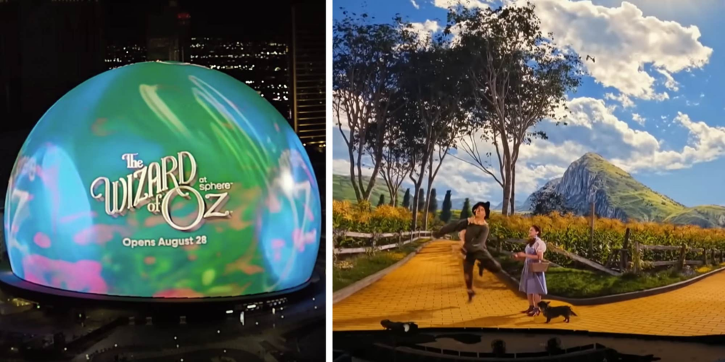 "Garishly ugly": Outrage brews over The Sphere's "Wizard of Oz" featuring AI upscaling that erases key details of the film—and makes up others