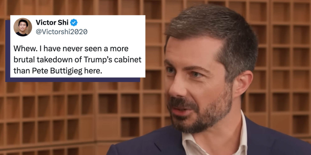 "A masterclass": Pete Buttigieg reads Trump's cabinet for filth in viral interview