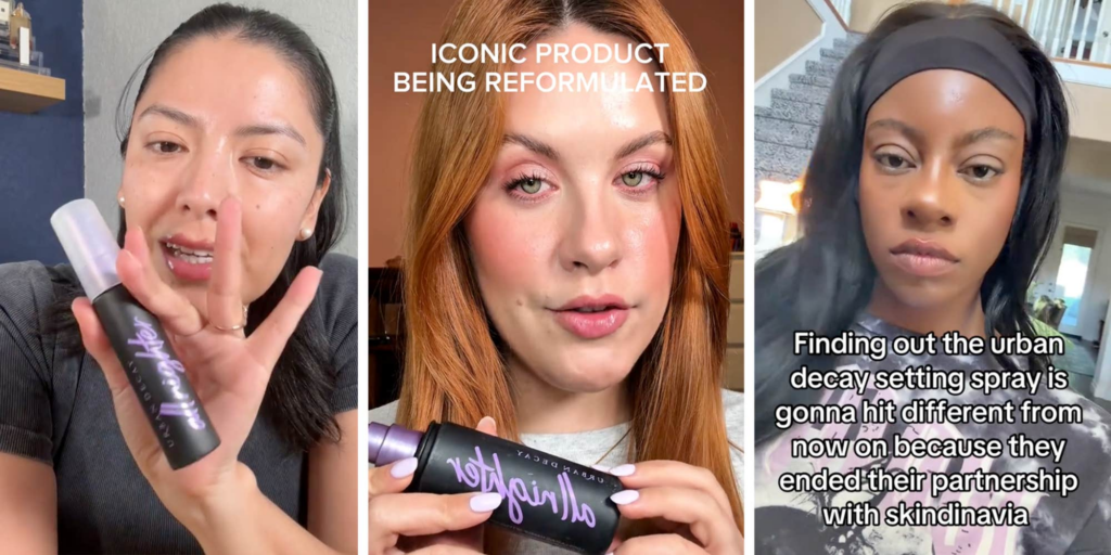 "Their biggest mistake ever": Urban Decay announces formula changes to their incredibly popular setting spray, and social media is in mourning