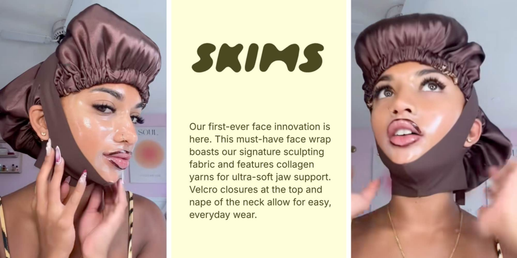 "What in the Handmaid's Tale?": People either love or hate the new SKIMS facial shapewear, but it sold out instantly